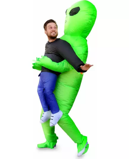Dmuchany strój osoby niesionej przez kosmit dla doros ego, image 2