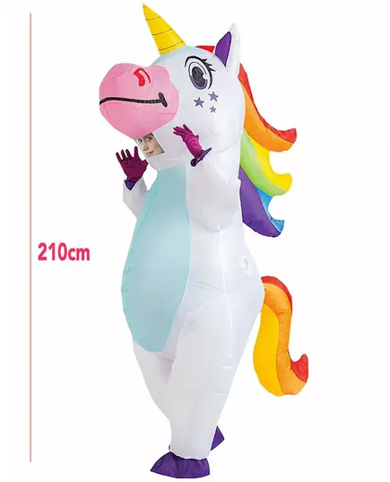 Gigantyczny nadmuchiwany kostium jednorożca dla dorosłych, image 2