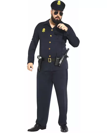 Kostium policjanta dla dorosłych plus size, image 2
