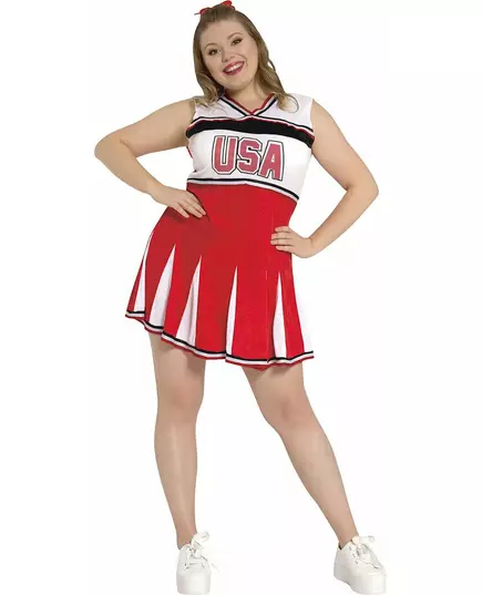 Czerwone strój cheerleaderki dla nastolatki, image 2