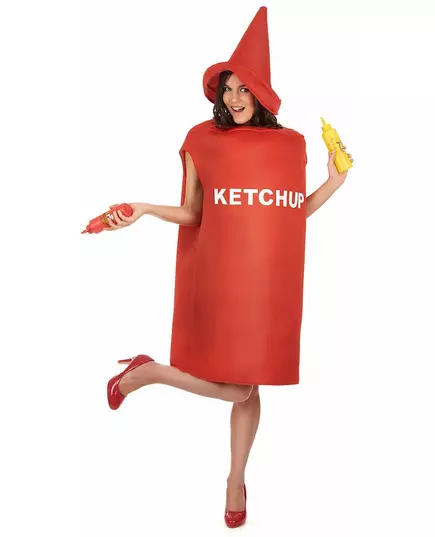 Kostium słoik ketchupu dla dorosłych, image 2
