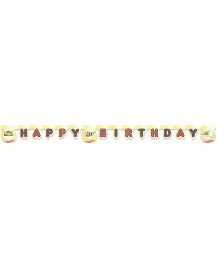 Happy Birthday Baby Yoda Tekturowa Girlanda Mandalorian™ 2m, image 2