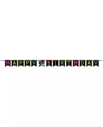 Girlanda „Happy Birthday” Glow Party 270 cm, image 2