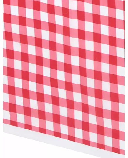 Obrus plastikowy w kratkę czerwony 137 x 274 cm, image 2