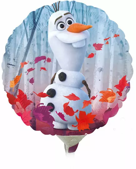 Mały okrągły balon foliowy Frozen 2™ o średnicy 23 cm, image 2