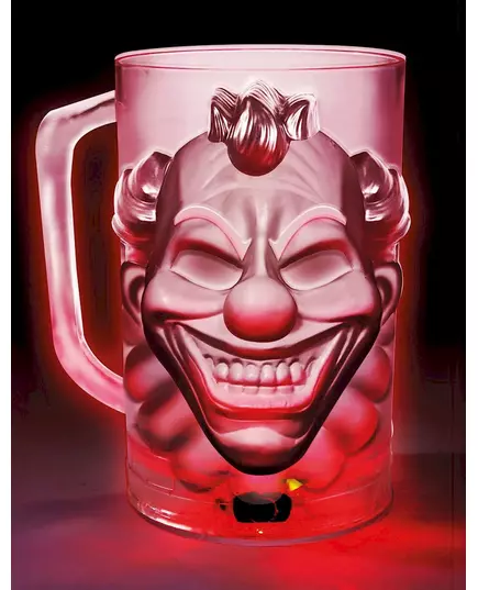 Kufel LED z przerażającym klaunem 700 ml, image 2