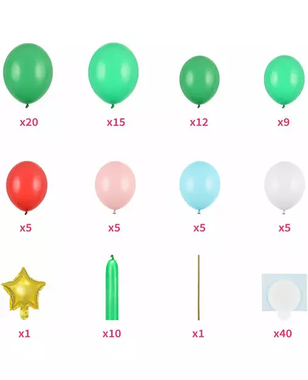 Choinkowy bukiet balonów 161 cm, image 2