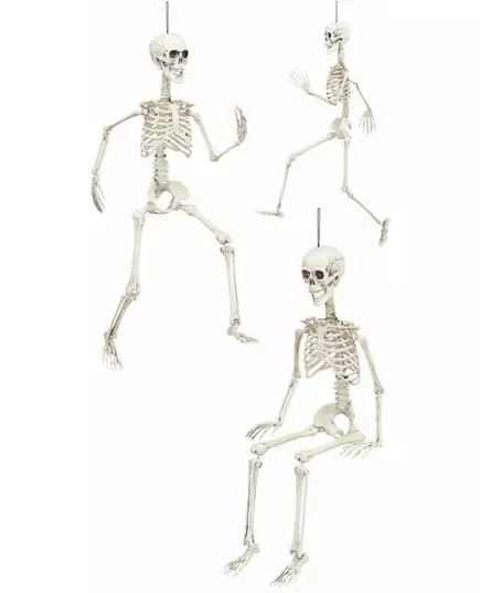 Halloweenowy szkielet przegubowy 90 cm, image 2