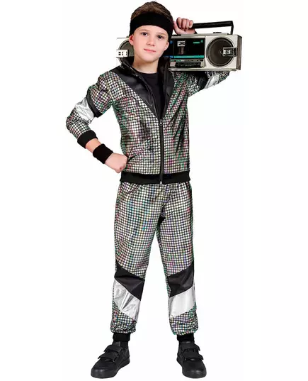 Kostium do biegania w stylu disco lat 80. dla dzieci, image 2