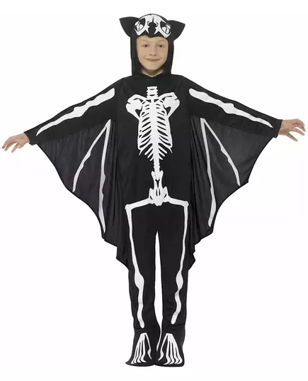 Kostium szkieletu nietoperza dla dzieci na Halloween, Rozmiar: 7-9 lat (130/143 cm), image 2
