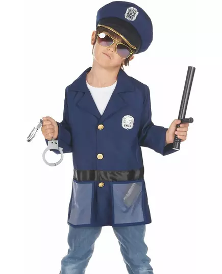 Kostium policjanta z akcesoriami dla dzieci, Rozmiar: 7-9 lat (120-130 cm), image 2