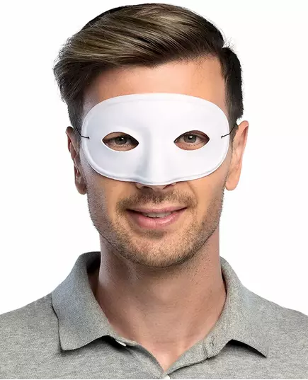 Dorosły biały maska wenecka, image 2
