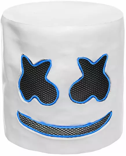 Maska DJ dla dorosłych niebieska led marshmallow, image 2