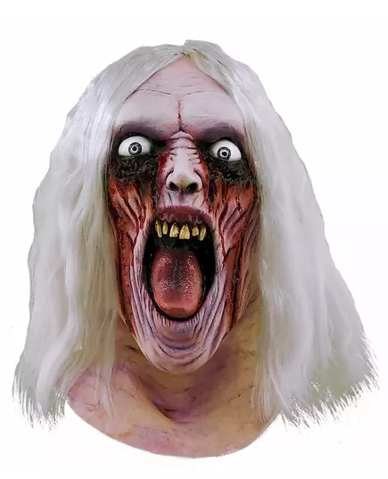Halloweenowa lateksowa maska krwawego zombie dla dorosłych, image 2