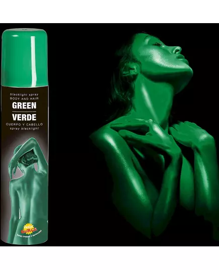 Zielona brokat w sprayu do ciała 75 ml, image 2