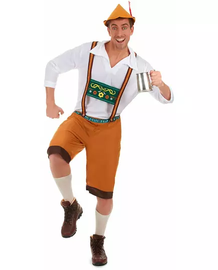 Brązowy kostium Bawarii dla mężczyzn, Rozmiar: X-Large, image 2