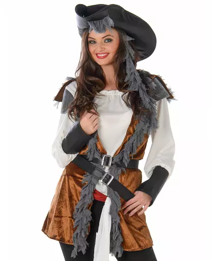 Kostium pirata z damską kamizelką, Rozmiar: Medium, image 2