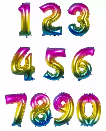 Balon foliowy wielokolorowy 86 cm, Rozmiar: 1, image 2