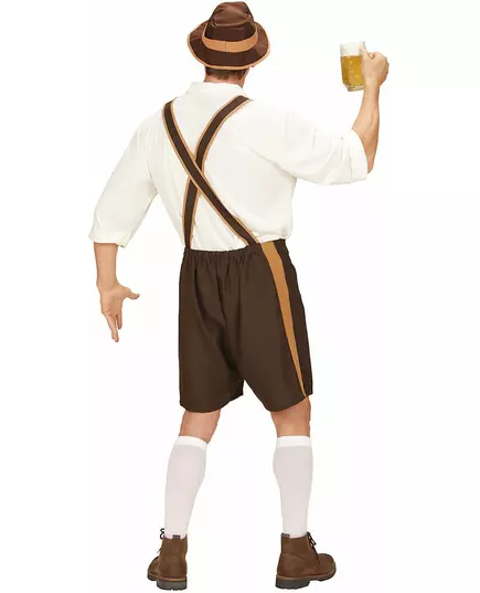 Męski brązowy kostium bawarski duży rozmiar, Rozmiar: XXX-Large, image 2