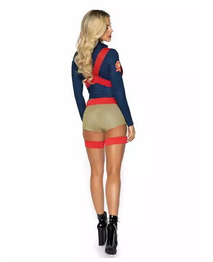 Kostium sexy szorty strażak deluxe damski, Rozmiar: Small (36-38), image 2