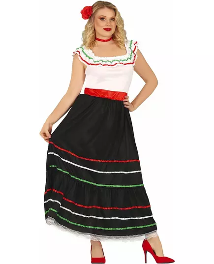 Długi meksykański kostium damski, Rozmiar: X-Large (44-46), image 2