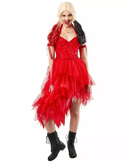 Damska czerwona sukienka Harley Quinn™ - Suicide Squad 2™, Rozmiar: Medium, image 2