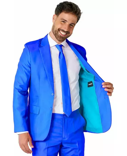 Suitmeister™ męski niebieski garnitur Mr. Solid, Rozmiar: XX-Large (EU 60-62), image 3
