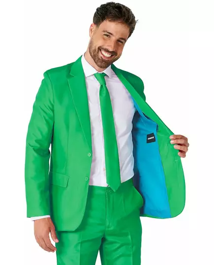 Suitmeister™ Męski Zielony Garnitur Mr. Solid, Rozmiar: Large (EU 52-54), image 3