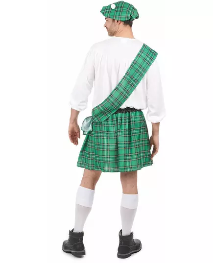 Zielono-biały kostium Szkota dla mężczyzn, Rozmiar: Medium, image 3