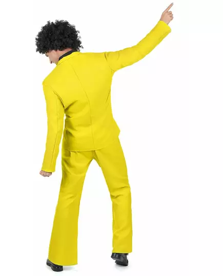 Żółty kostium disco dla dorosłych, Rozmiar: X-Large, image 3
