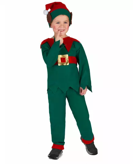 Kostium zielony świąteczny elf dla dzieci, Rozmiar: 10-12 lat, image 3
