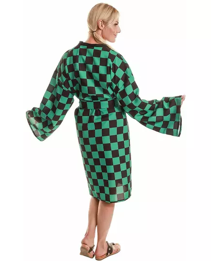 Przebranie kimono w kratkę dla dorosłych, Rozmiar: Small, image 2