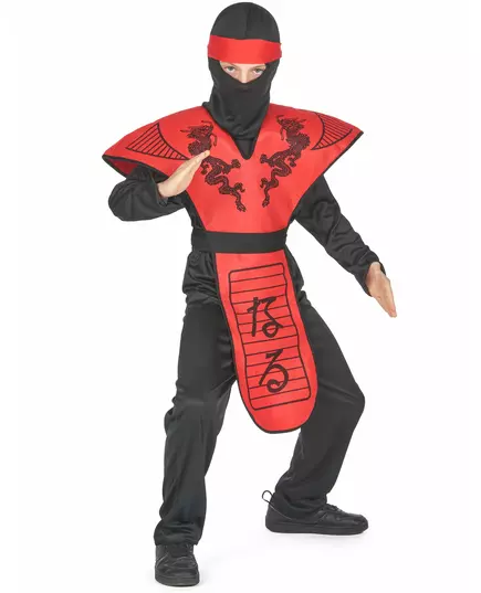 Kostium Ninja Czerwonego Smoka dla chłopca, Rozmiar: 10-12 lat (130-140 cm), image 3