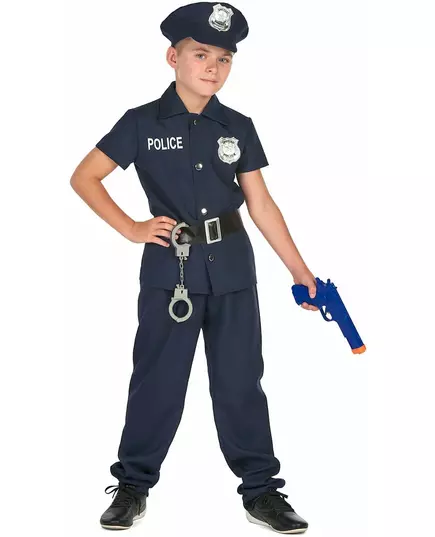 Kostium policjanta z krótkim rękawem dla dzieci, Rozmiar: 3-4 lat (92-104 cm), image 2