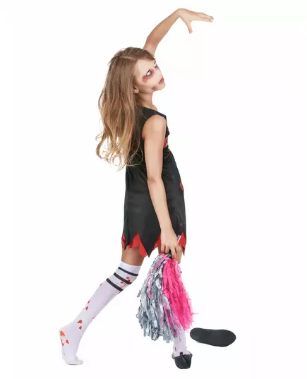Kostium cheerleaderki zombie dla dziewczynki z Halloween, Rozmiar: 10-12 lat (L), image 3