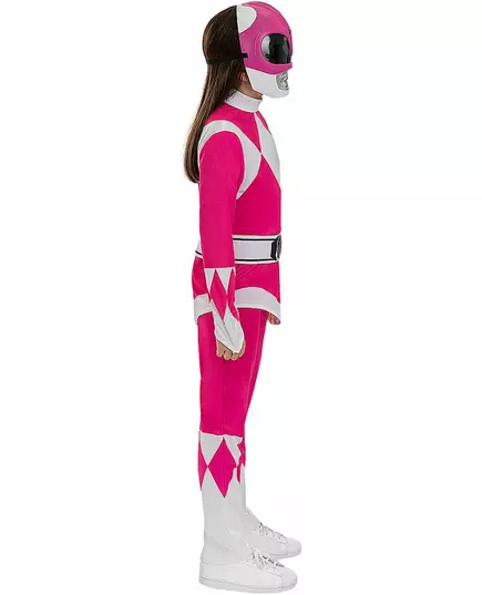 Różowy kostium Power Ranger™ dla dzieci, Rozmiar: 10-12 lat, image 2