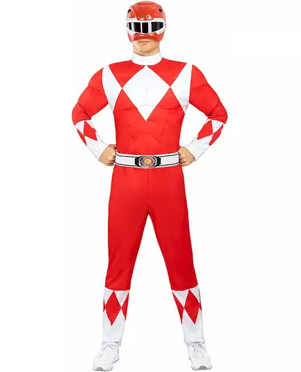 Kostium czerwonego Power Rangera™ dla dorosłych, Rozmiar: Medium, image 2