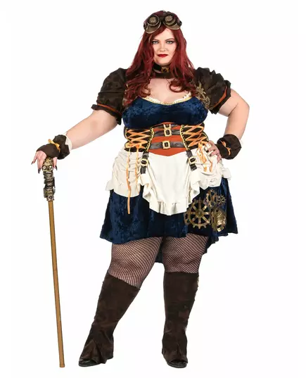 Luksusowy damski kostium retro futurystyczny steampunk, Rozmiar: XL(44/46), image 3