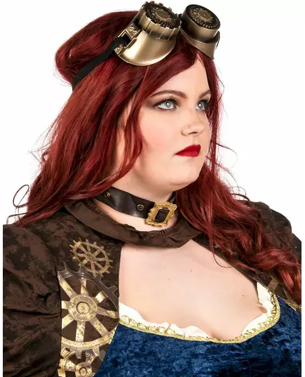 Futurystyczny kostium retro steampunk dla kobiet w dużym rozmiarze, Rozmiar: XX-Large (46/48), image 2