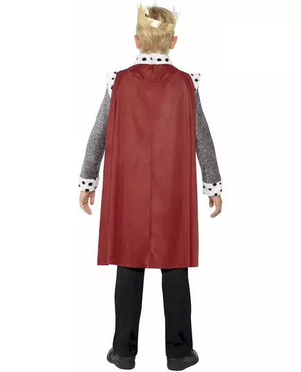Średniowieczny kostium króla dla chłopców, Rozmiar: 7-9 lat (130/143 cm), image 3