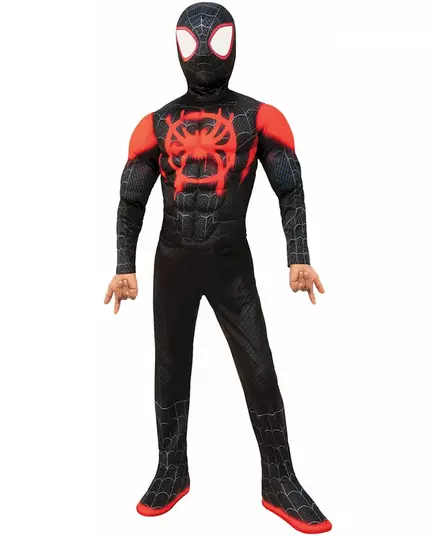 Luksusowe przebranie Spiderman Miles Morales™ dla dzieci, Rozmiar: 7-8 lat (122 to 128 cm), image 2