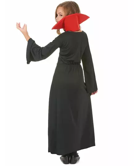 Kostium długi wampir dla dziewczynki na Halloween, Rozmiar: 10-12 lat (130-140 cm), image 3