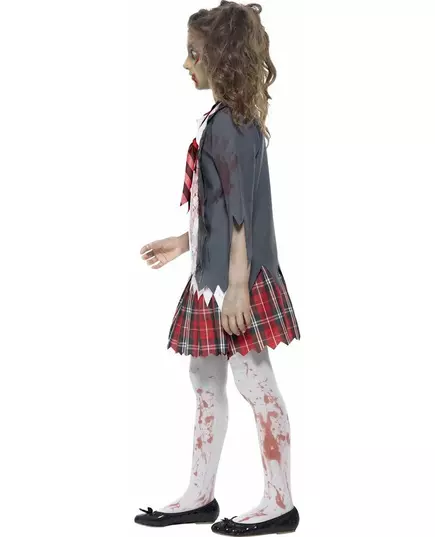 Uczennica Zombie kostium na Halloween, Rozmiar: 10-12 lat (145/158 cm), image 3