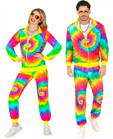 Neonowy dres Tie and Dye dla dorosłych w dużym rozmiarze, Rozmiar: X-Large, image 2