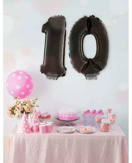1m balon foliowy w kolorze czarnym, Rozmiar: 2, image 3