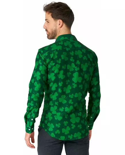 Męska koszula w koniczyny Suitmeister™ Saint Patrick, Rozmiar: X-Large (EU 56-58), image 3