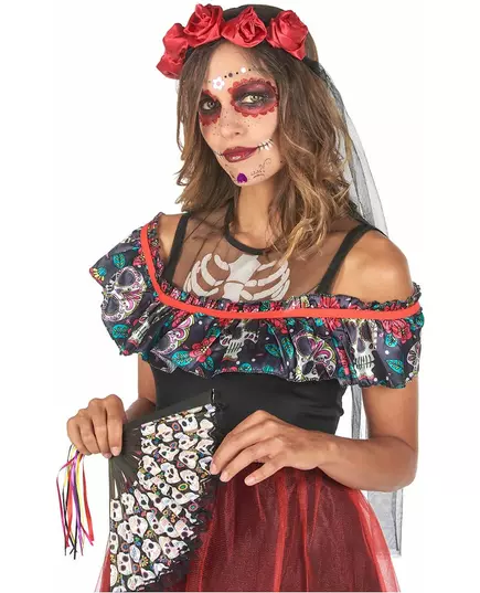 Kostium Dia de los Muertos dla kobiet, Rozmiar: Large, image 3