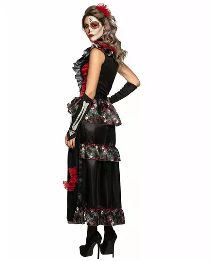 Kostium halka Dia de los muertos damski, Rozmiar: X-Large (44/46), image 3