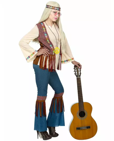 Damski kostium Hippie Peace dla kobiet, Rozmiar: L, image 3