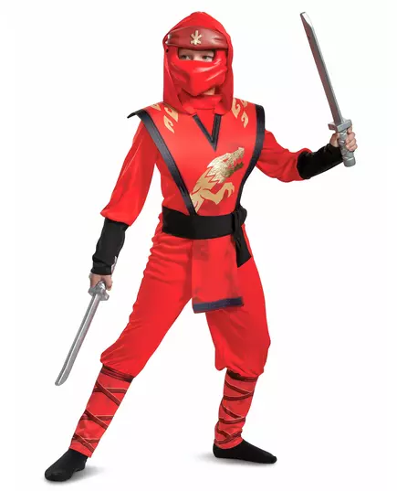 Kostium LEGACY deluxe Kai Ninjago® - dziecko LEGO™, Rozmiar: 5-6 lat (109 - 126 cm), image 3